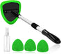 Windshield Washer Tool for Inside with 4 Reusable Washable Green Microfiber Pads V1188-CE-Y1217-00083-2