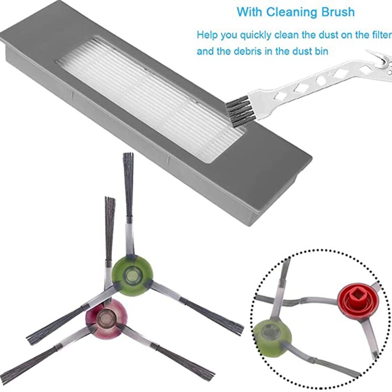 Deebot T9+ Max Robot Vacuum Cleaner Accessories Replacement Kit V1188-CE-Y1300119
