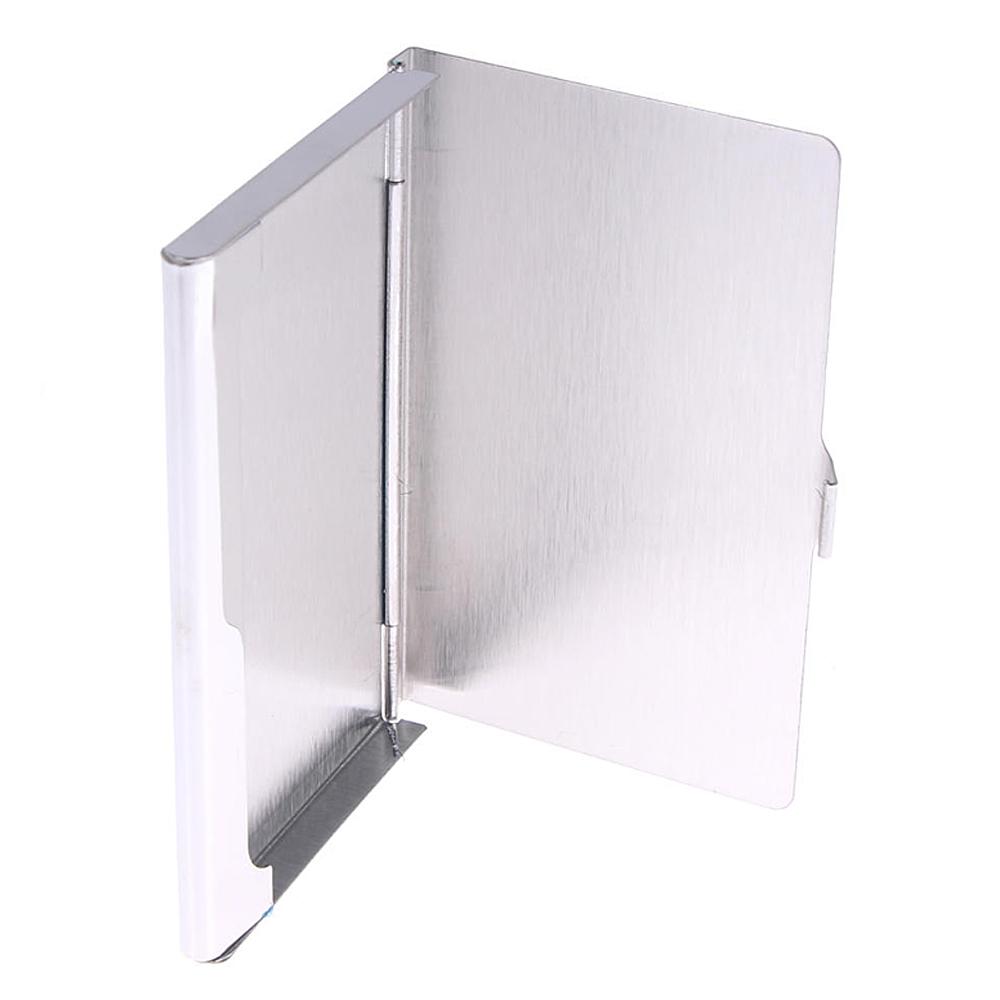 Stainless Steel Slim Card Case Wave Compatible with Cards Silver V1188-CE-Y1400535