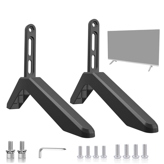 Universal TV Stand with Screws Easy Installation Tabletop Stand for TVs Compatible withSamsung LG TCL Vizio V1188-CE-Y1600014