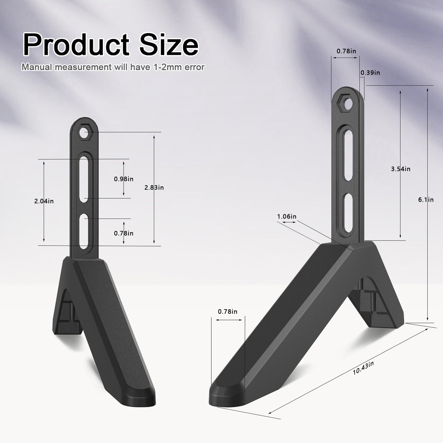 Universal TV Stand with Screws Easy Installation Tabletop Stand for TVs Compatible withSamsung LG TCL Vizio V1188-CE-Y1600014