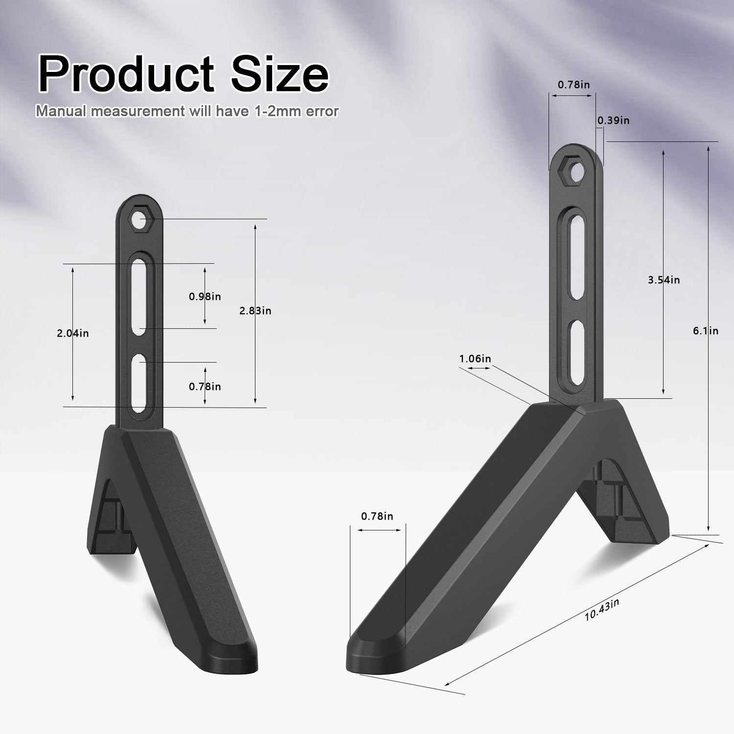 Universal TV Stand with Screws Easy Installation Tabletop Stand for TVs Compatible withSamsung LG TCL Vizio V1188-CE-Y1600014