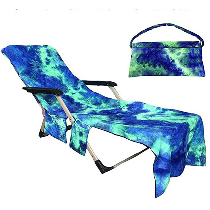 Beach Chair Cover with Side Pockets for Garden and Sunbathing V1188-CE-Y1900246