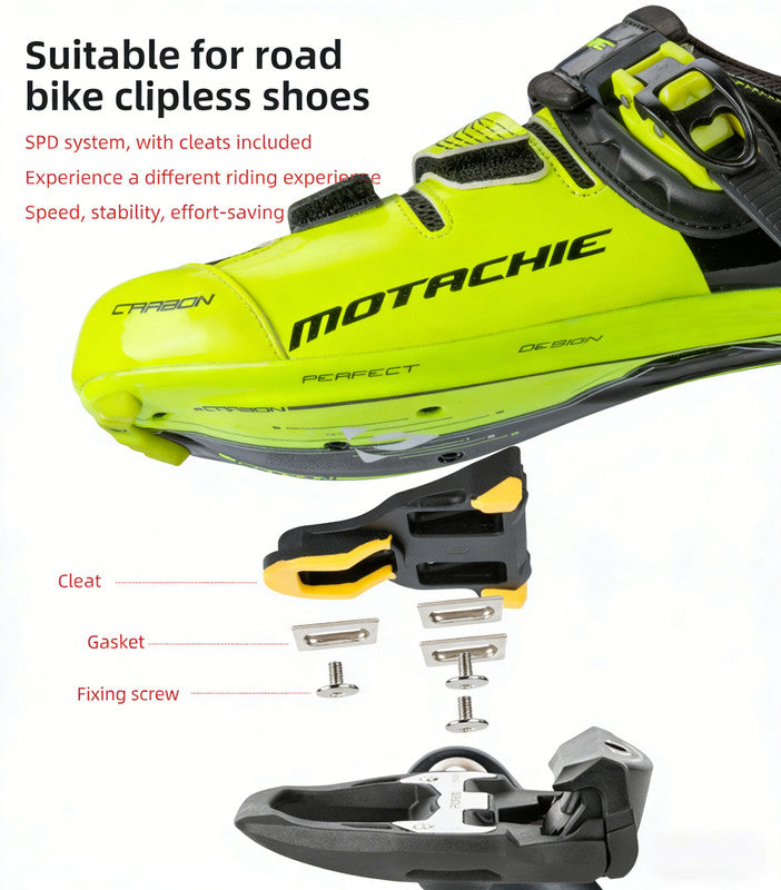 PROMEND bicycle clipless pedals, compatible with SHIMANO SPD-SL system V1188-CE-Y200117