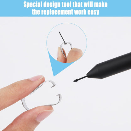 S Pen Nibs 10pcs Black for Compatible with Samsung Galaxy Tab S6 S7 S7 Plus S8 S8 Plus with Installation Tool V1188-CE-Y41-00152-1