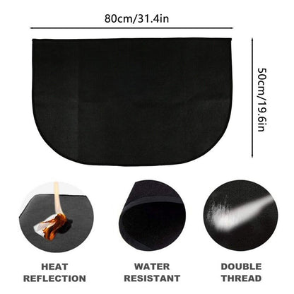 Fireproof Mat for Fireplace, Hearth & Grill Floor Protector 50X80CM V1188-CE-Y700072