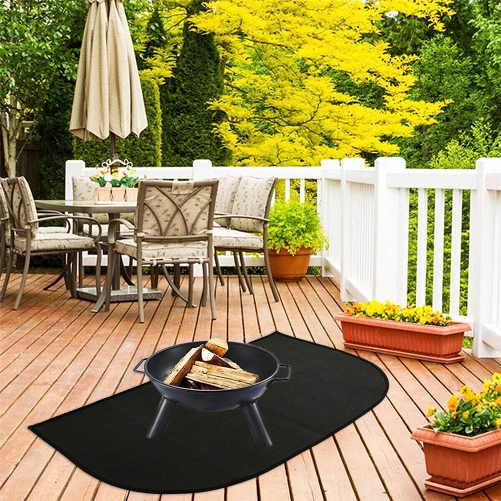 Fireproof Mat for Fireplace, Hearth & Grill Floor Protector 50X80CM V1188-CE-Y700072