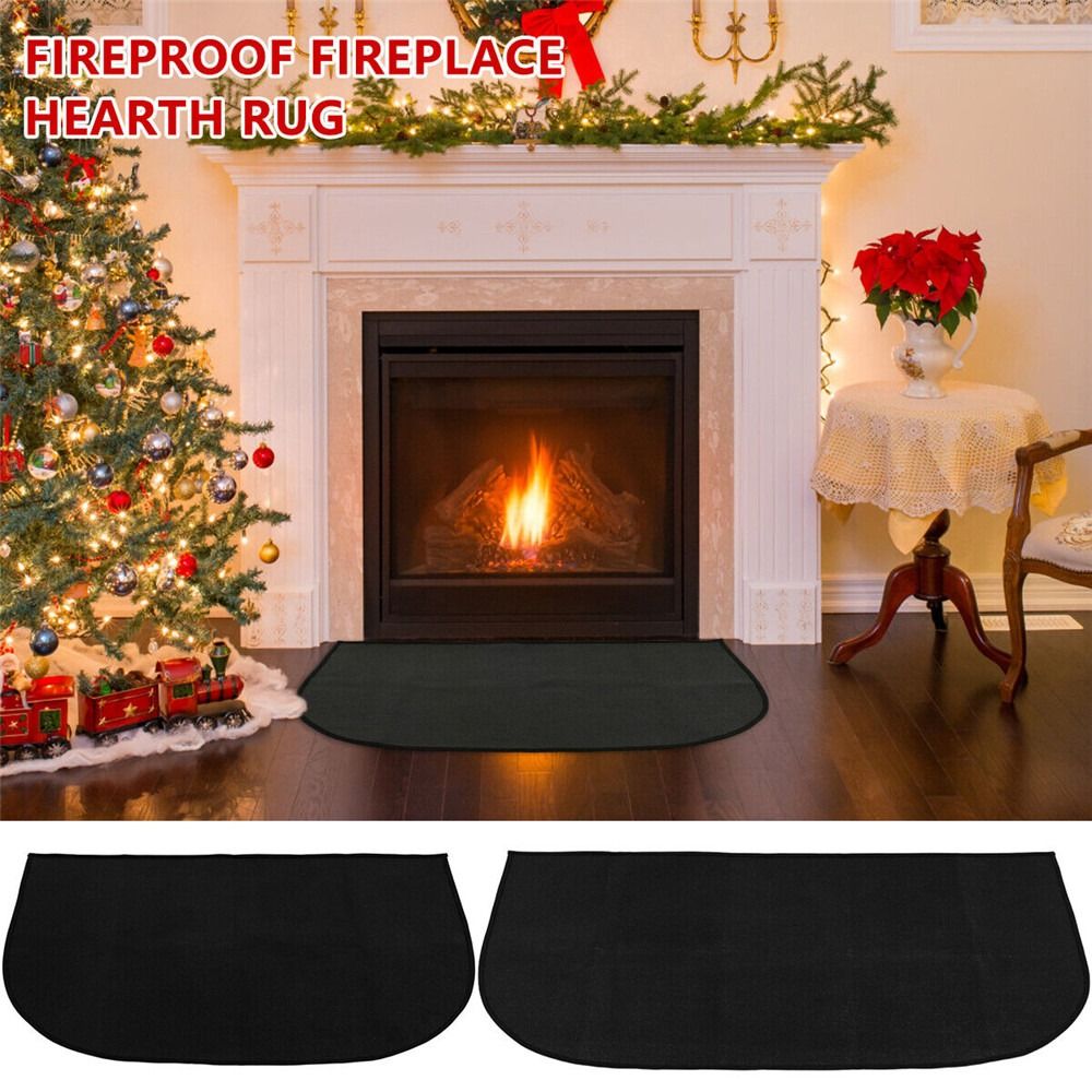 Fireproof Mat for Fireplace, Hearth & Grill Floor Protector 50X80CM V1188-CE-Y700072