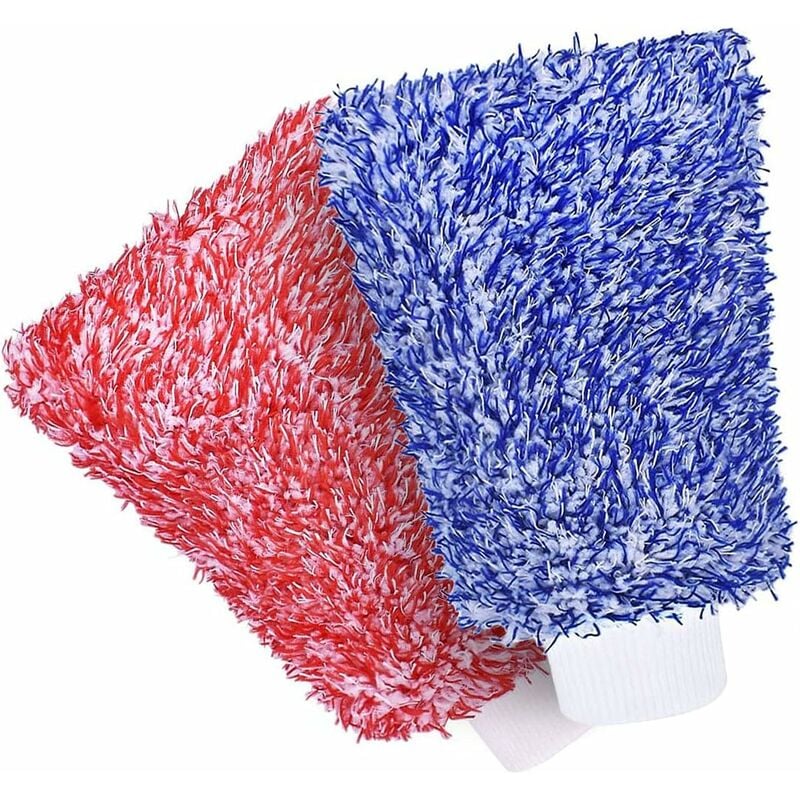 Microfiber Car Wash Mitt Gloves Super Absorbent Chenille for Kitchen and Auto Cleaning V1188-CE-Y710-00693