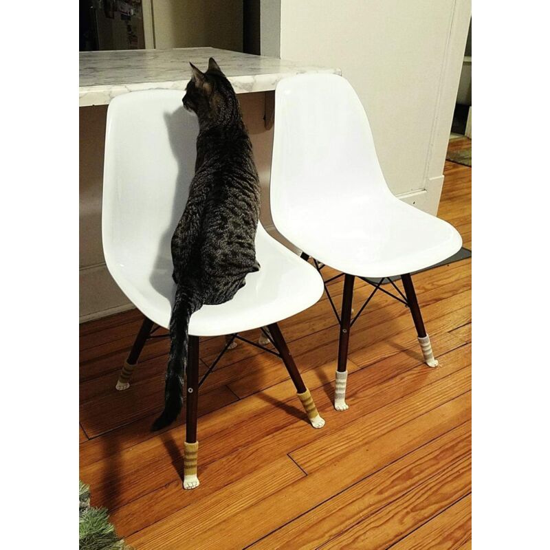 Cat Chair Leg Protectors 24 PCS Anti-Scratch Anti-Slip Compatible with Various Chairs V1188-CE-Y710-01448
