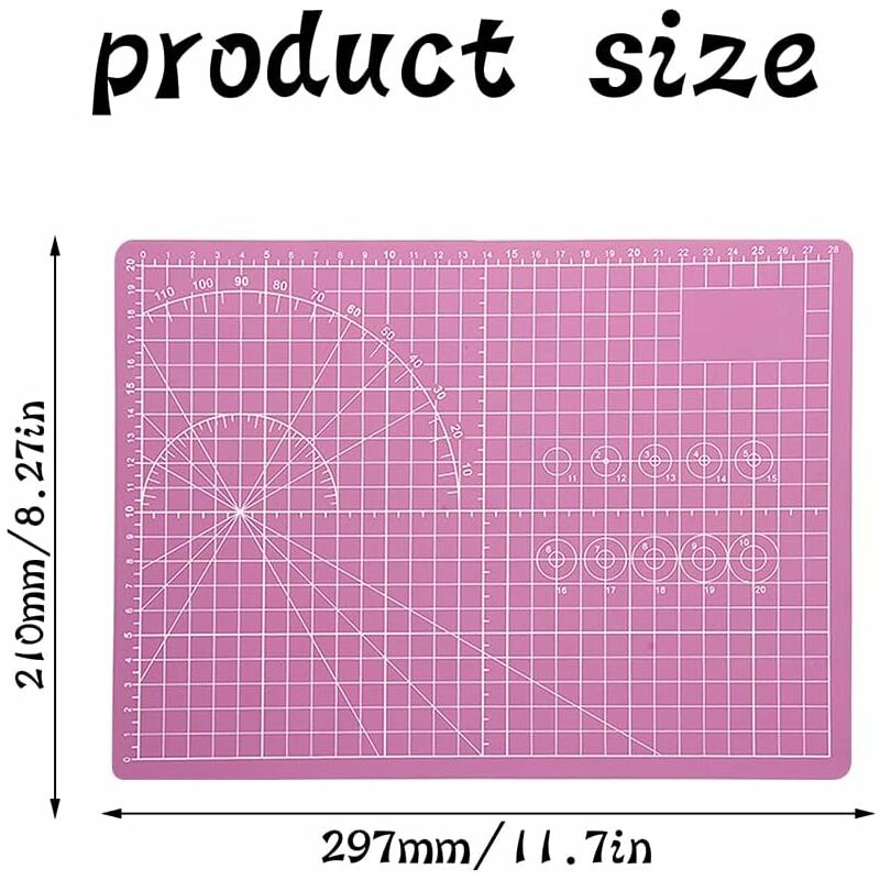 Cutting Mat, Sewing Mat, Cutting Base, Cutting Pads, Self-Healing Cutting Mat, for Fabric, Quilting, Sewing, V1188-CE-Y710-01457