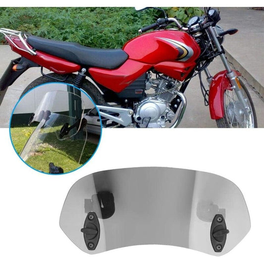 Motorcycle Windshield Wind Deflector - Adjustable Clip-On Tawny Windscreen Accessories V1188-CE-Y710-04971