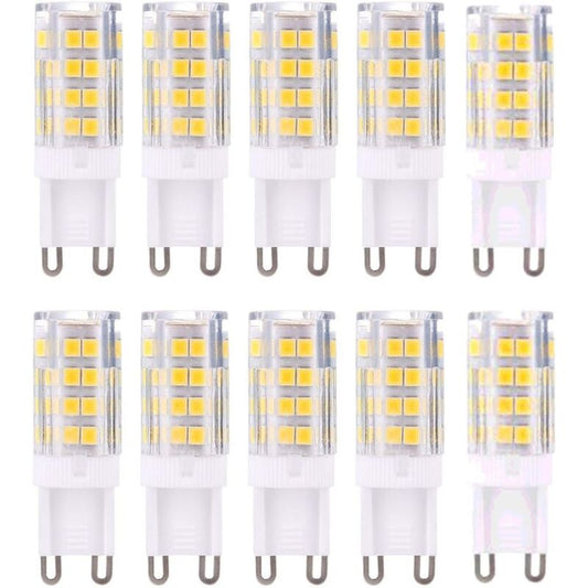 G9 LED Bulbs 10-Pack Warm White 3000K 5W Equivalent to 40W Halogen Bulbs 420 Lumen Non-Dimmable V1188-CE-Y711-01954