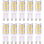 G9 LED Bulbs 10-Pack Warm White 3000K 5W Equivalent to 40W Halogen Bulbs 420 Lumen Non-Dimmable V1188-CE-Y711-01954
