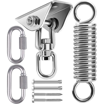 Stainless Steel Ceiling Mount Hanging Chair Spring Hook Kit, 360 degrees Rotation, 450 kg Capacity V1188-CE-Y711-02398
