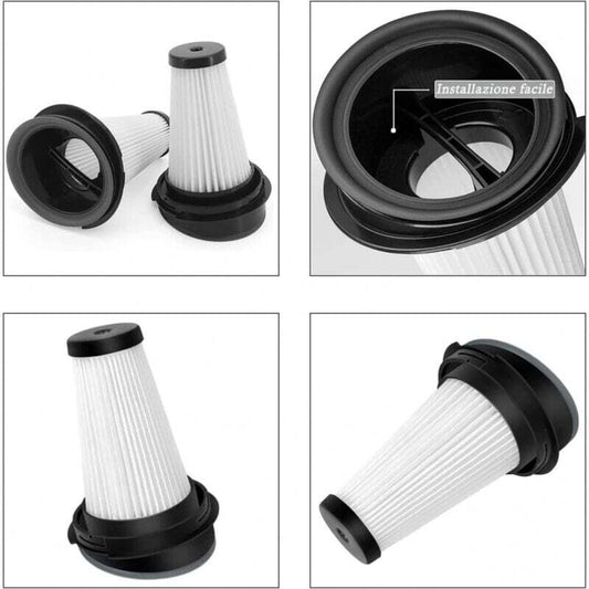 4-pack replacement filters for Rowenta X-pert 3.60 X-Pert 160 RH72xxx RH6921WO RH6933WO RH6971WO RH6974WO V1188-CE-Y711-02929