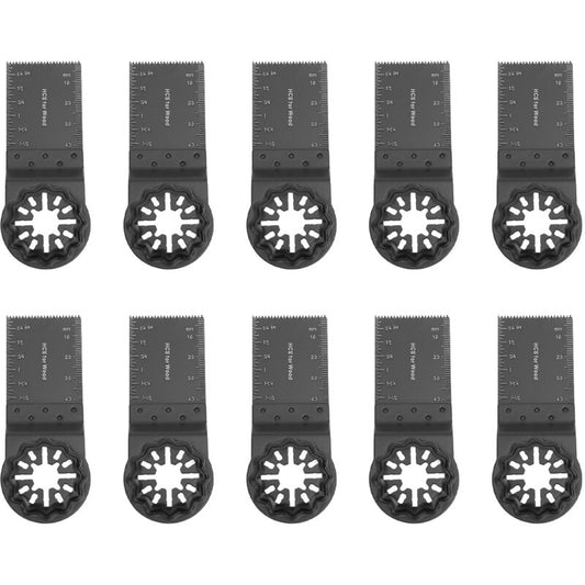 10pcs Oscillating Saw Blades, Oscillating Multitool Accessory Set, Universal Saw Blade for Dremel, Bosch, V1188-CE-Y819-19