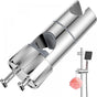 Chrome Wall Mounted Adjustable Shower Head Holder with 2 Hooks for 16-27mm Shower Rod V1188-CE-Y829-190