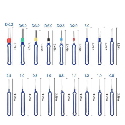 36 Piece Terminal Removal Tool Kit, Pin Extractor, Terminal Stripping Kit, Electrical Cable Connector V1188-CE-Y917-00853