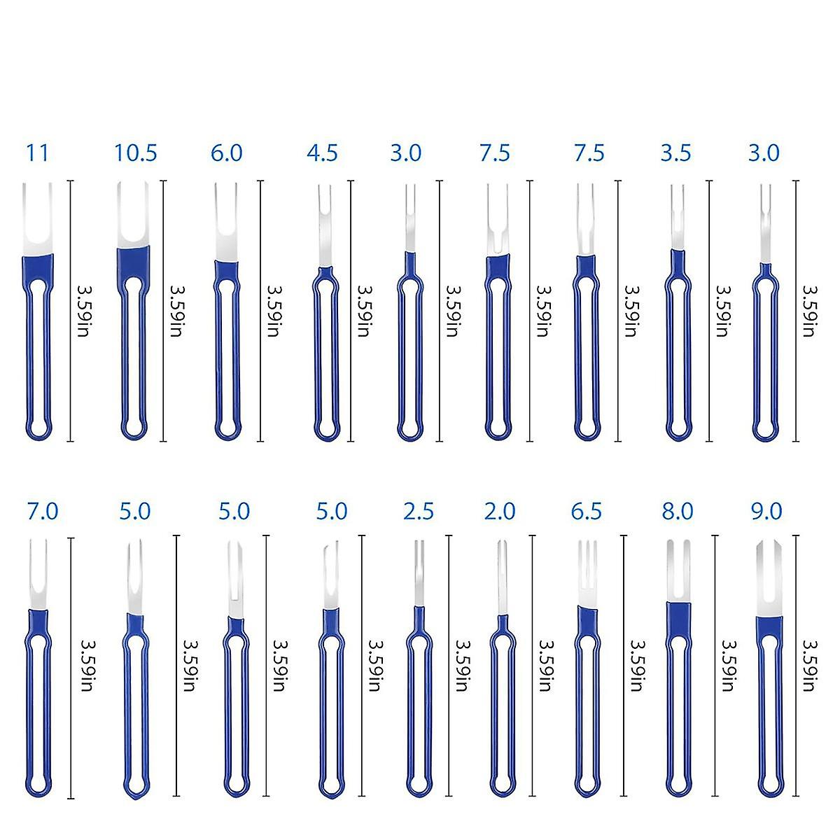 36 Piece Terminal Removal Tool Kit, Pin Extractor, Terminal Stripping Kit, Electrical Cable Connector V1188-CE-Y917-00853
