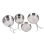 4 pcs Stainless Steel Camping Pots with Lid, Compatible with Outdoor Cooking V1188-CE-Y918-00803