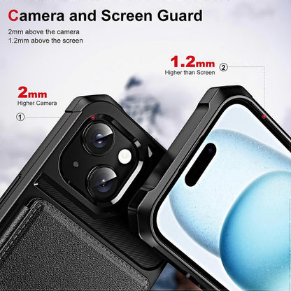 Horizontal Flip Card Slot Leather Phone Case For iPhone 14 Plus V1188-CE-Y919-00100-4