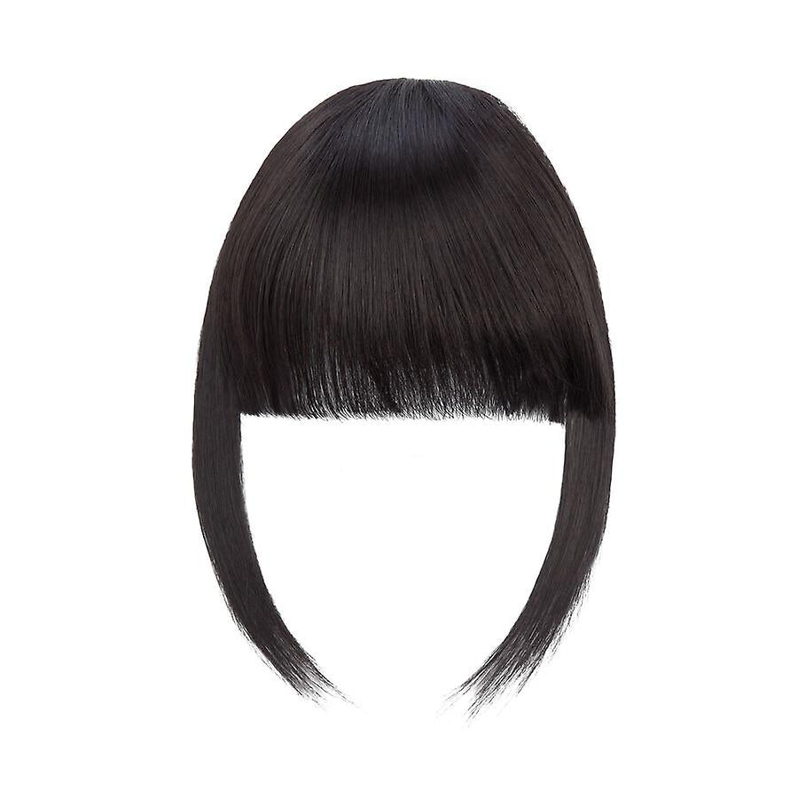 Clip In Hair Bangs Extensions 28cm Black Brown French Bangs Hair Pieces V1188-CE-Y919-00688-2