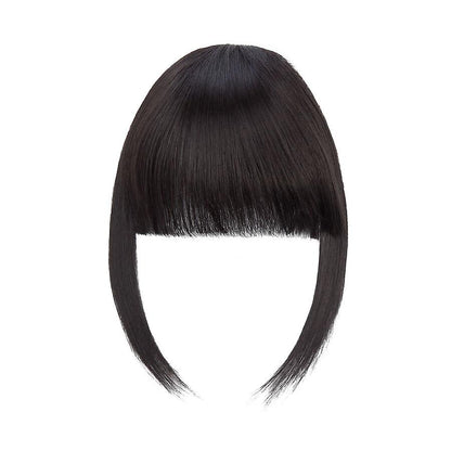 Clip In Hair Bangs Extensions 28cm Black Brown French Bangs Hair Pieces V1188-CE-Y919-00688-2