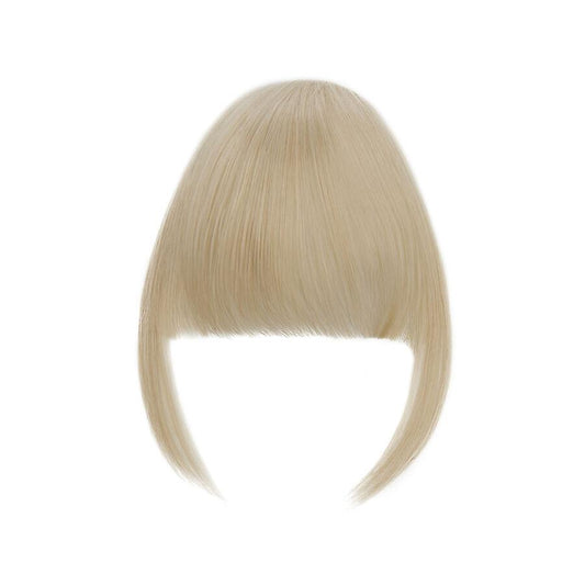 Clip In Hair Bangs Extensions French Bangs 28cm Blonde Bleachblonde Hair Pieces V1188-CE-Y919-00688-4