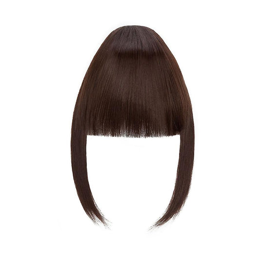 Clip In Hair Bangs Extensions 28cm Medium Brown French Stylish Hair Pieces V1188-CE-Y919-00688-9