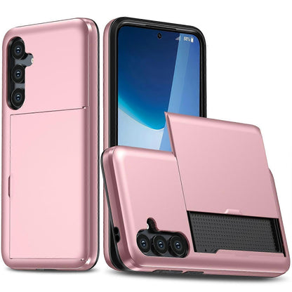 Compatible with Samsung Galaxy A16 5G 4G Compatible Case with Card Holder TPU PC Back Cover Rose Gold V1188-CE-Y927-01814-7