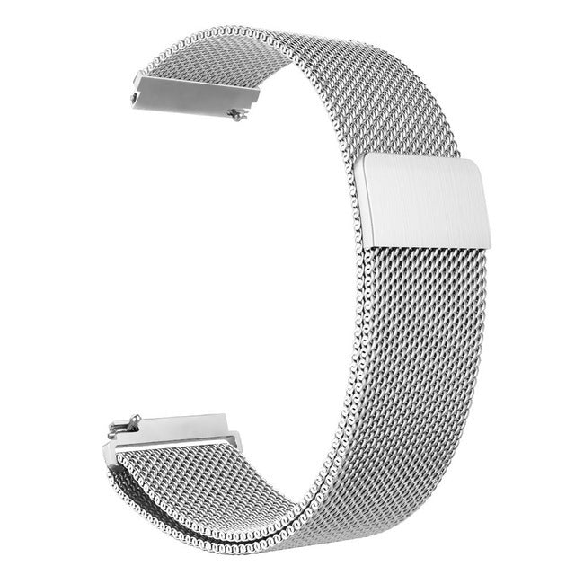Garmin Venu 2 2S SQ Compatible Milanese Magnetic Stainless Steel Bracelet Silver V1188-CE06-38479