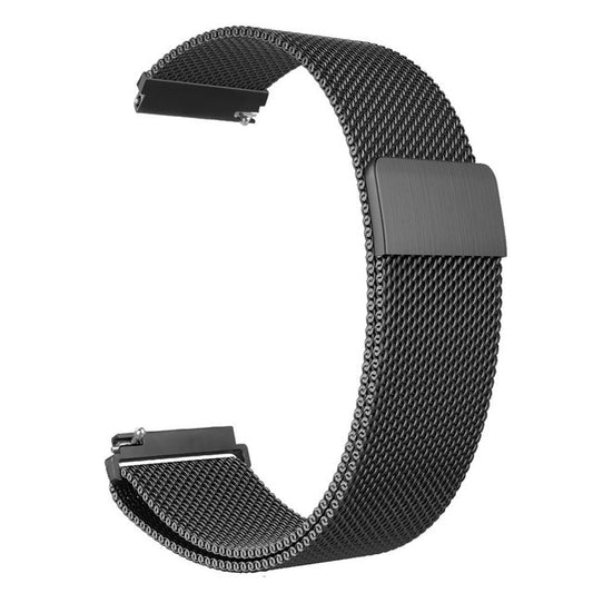 Garmin Venu 2 Venu 2S Venu SQ Compatible Stainless Steel Milanese Magnetic Bracelet Black V1188-CE06-38481