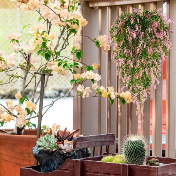 UV Resistant Artificial Hanging Plants, Set of 2 V1188-CE06-42932