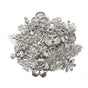 50g/lot Mixed Metal Flower Petals Filigree Wraps Clutches White V1188-CE06-45227