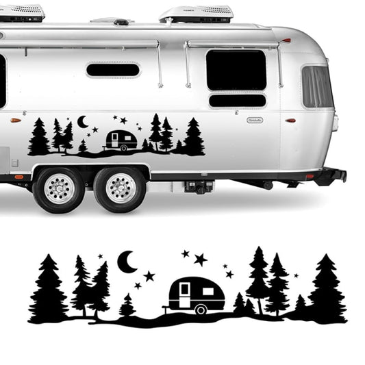 Tree Forest Vinyl Body Decal Sticker for SUV RV Van Caravan Off V1188-CE06-45268