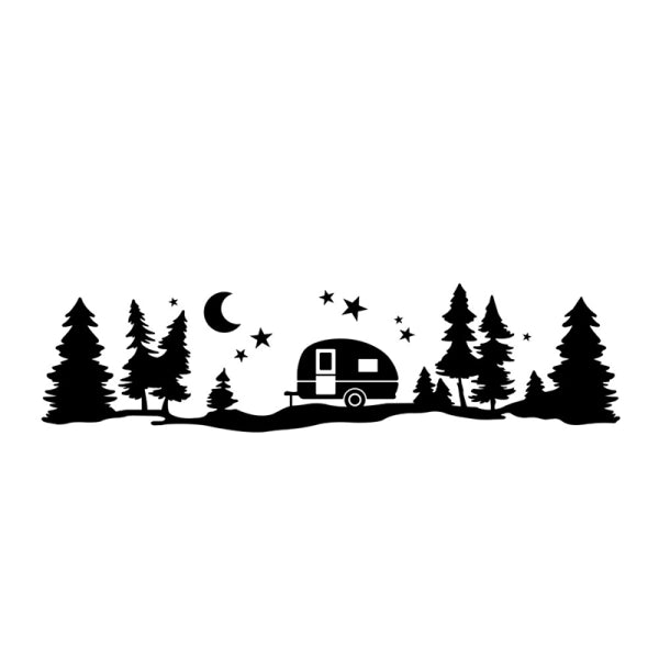 Tree Forest Vinyl Body Decal Sticker for SUV RV Van Caravan Off V1188-CE06-45268