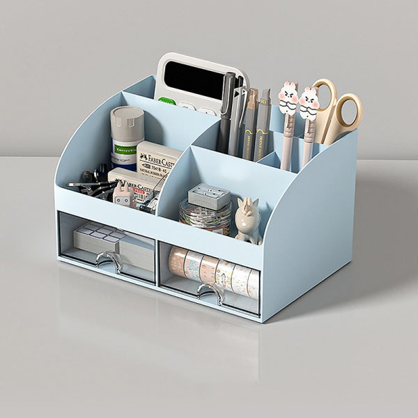 Desktop Storage Box White/Blue/Pink Paper Boxes Type Other Blue V1188-CE06-45631