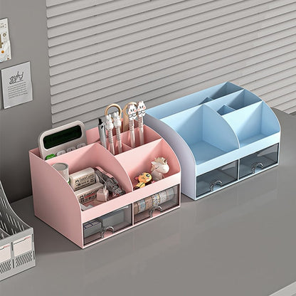 Desktop Storage Box White/Blue/Pink Paper Boxes Type Other Blue V1188-CE06-45631