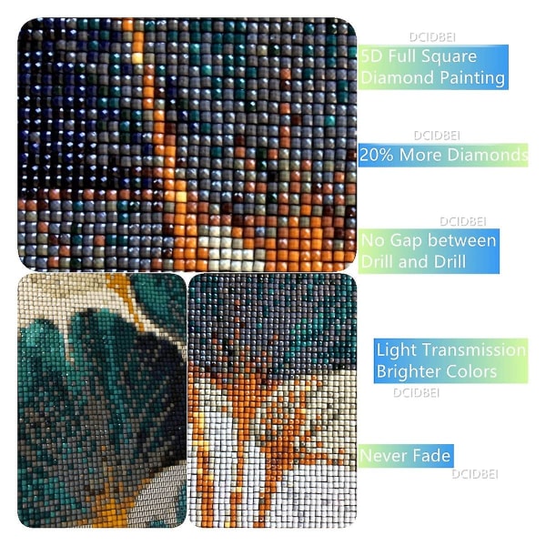 (40x30cm) Square Diamond Painting 5D DIY Square Diamond Painting V1188-CE06-49220