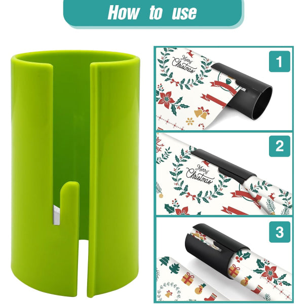 4-pack Sliding Wrapping Paper Cutters - Portable Gift Wrapping Paper Roll Cutter for Christmas and Birthday V1188-CE06-49260