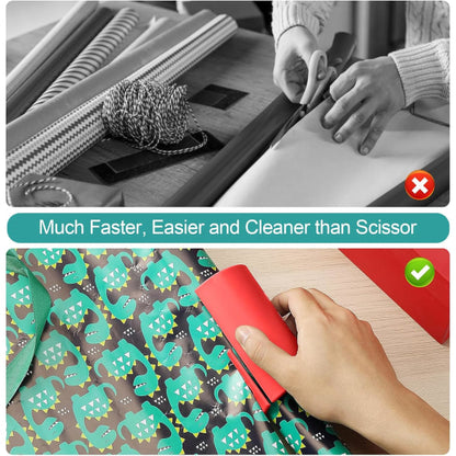 4-pack Sliding Wrapping Paper Cutters - Portable Gift Wrapping Paper Roll Cutter for Christmas and Birthday V1188-CE06-49260
