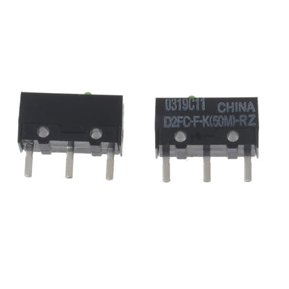 2pcs Green Dot Mouse Microswitch D2FC-FK(50M)-RZ for Razer Mouse Microswitches 50 Million Clicks for Lifetime V1188-CE06-51332