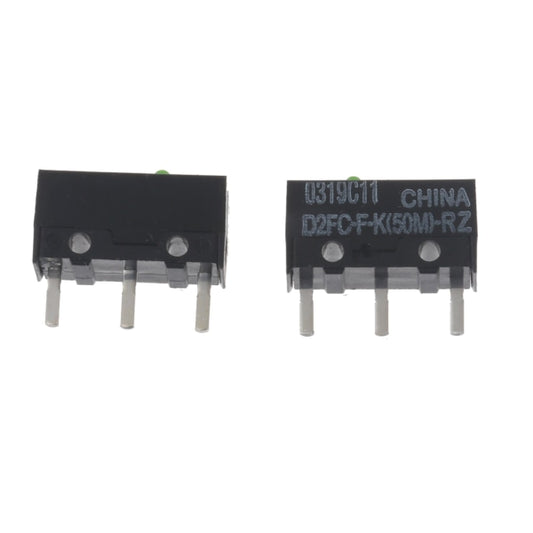 2pcs Green Dot Mouse Microswitch D2FC-FK(50M)-RZ for Razer Mouse Microswitches 50 Million Clicks for Lifetime V1188-CE06-51332
