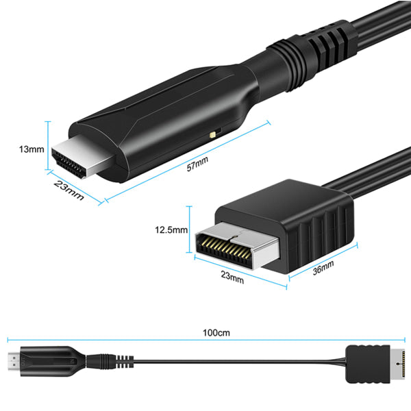 For PS1/for PS2 to HDMI Compatible Adapter Converter Up to 1080P Output Support PS1/for PS2 (480i/480p/576i) V1188-CE06-55695