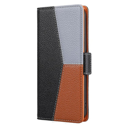Compatible with Samsung Galaxy A22 4G Case Magnetic Black Three-color Stitching Samsung V1188-CE06-58604