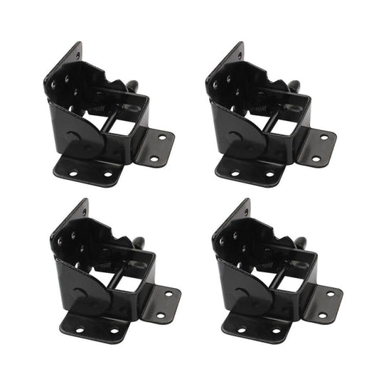4 pcs Folding Table Hinge Furniture Leg Hinge Self-Locking Hinge Foldable Support Hinge Black M V1188-CE06-63123