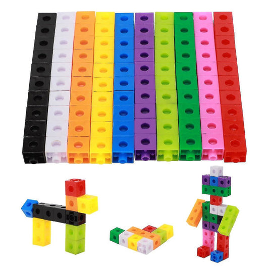 100pcs Children's Construction Toys Snap Cube Toys Educational V1188-CE06-64674