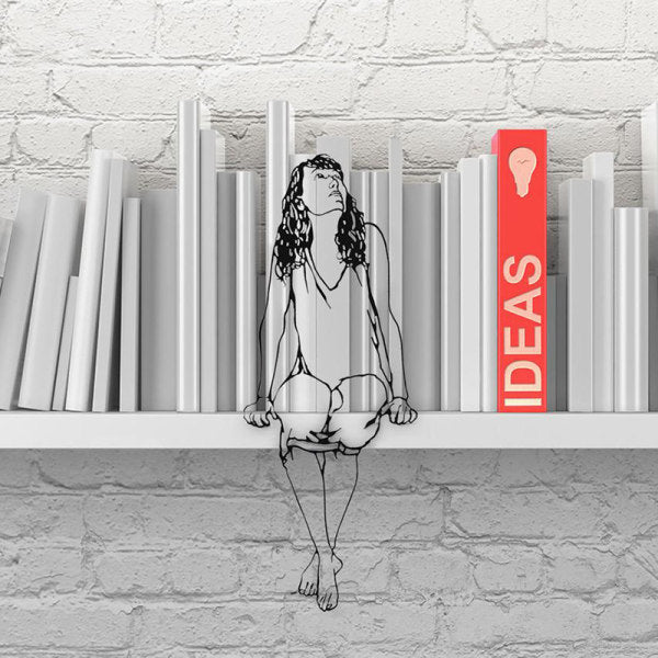Metal Art Decor Modern 2D Figure Ornament Shelf Home Office Housewarming Gift V1188-CE06-65702
