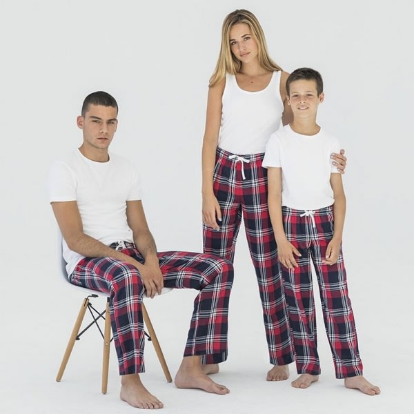 Kids Tartan Lounge Pants Navy Green Checks Size 9-10 Years V1188-CE06-67838